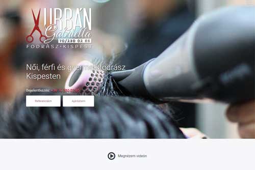 Szépségszalon webdesign, arculattervezés